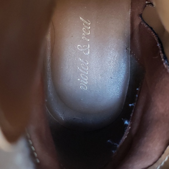 Violet & red suede boots - Picture 14 of 14